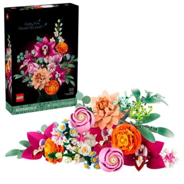 Lego Botanicals Beautiful Pink Flower Bouquet (10342) (LGO10342) έως 12 άτοκες Δόσεις