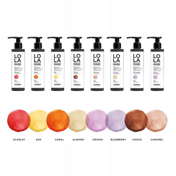 Artego Artego LOLA Your beauty color Maska odświeżająca kolor włosów Almond, 200ml