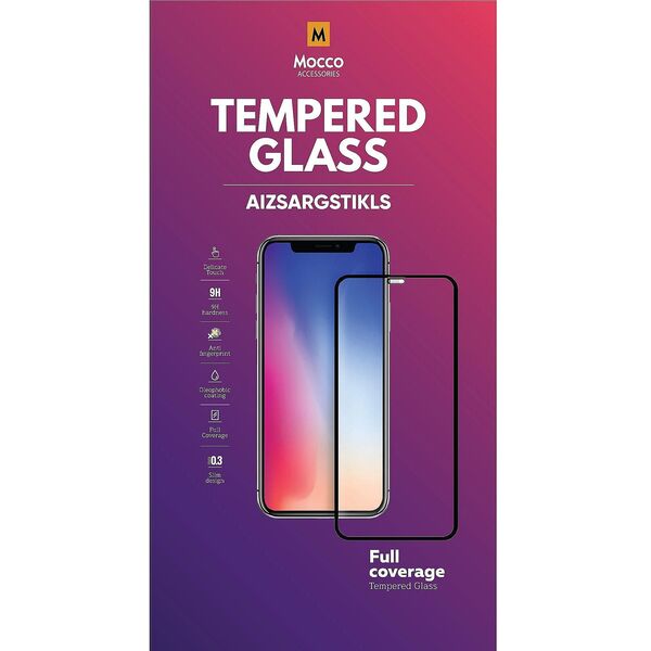 Mocco Full Face / Full Glue Tempered Glass Full Coveraged with Frame Samsung Galaxy A42 5G Black