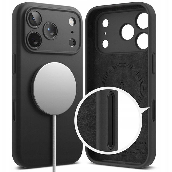 Etui Ringke Silicone Magnetic MagSafe do Apple iPhone 17 Pro Max Black