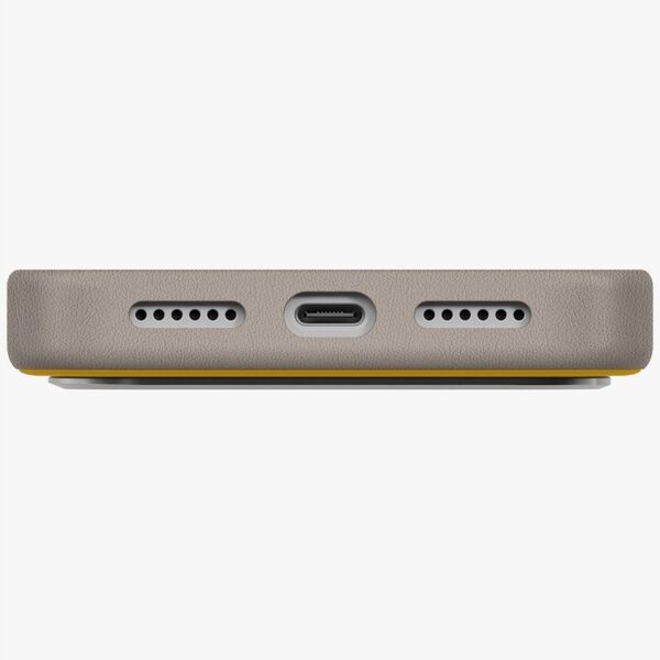 UNIQ Lyden DS Case for iPhone 17 Pro Max Magclick Charging Yellow/Gray