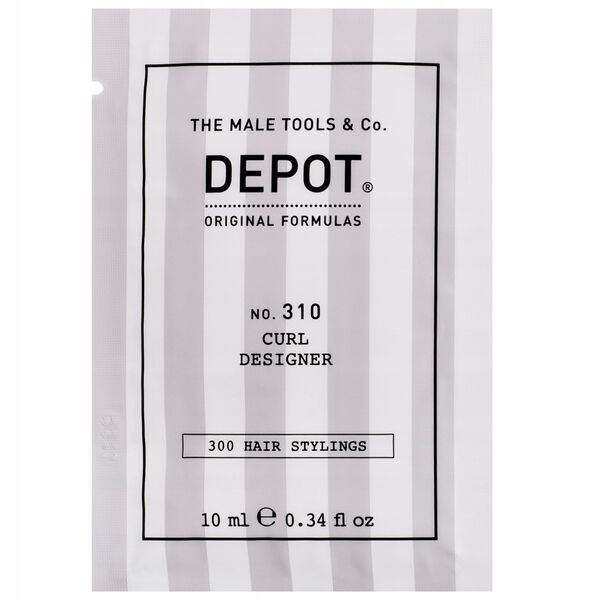 Depot, 300 Hair Stylings No. 310, UV Filter, Hair Styling Cream, Flexible Hold, 10 ml For Men