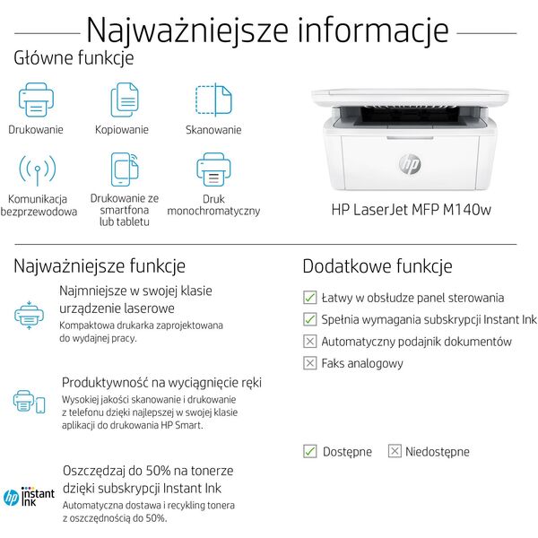 Laserjet Mfp M140W Printer,