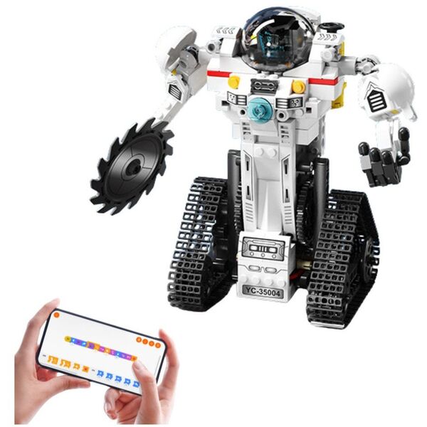 Klocki Konstrukcyjne Robot Kosmiczny Łazik Samolot RC 3w1 408 el.
