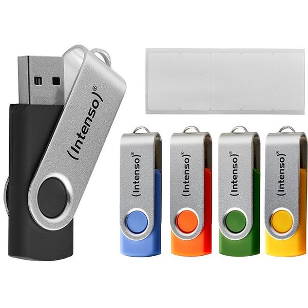 Intenso Office Line 256GB USB Stick 3.2 Multipack x5 bunt