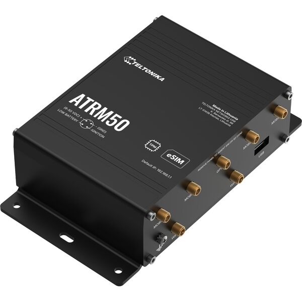 Teltonika ATRM50 5G Router 4x M12 GbE, WiFi 5, Dual SIM, eSIM, GPS