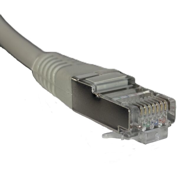 Patchcord RJ45, kat. 6 FTP F/UTP, 10m, Netrack, szary