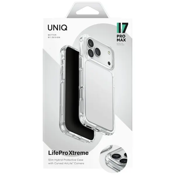 UNIQ Lifepro Xtreme Case for iPhone 17 Pro Max Transparent