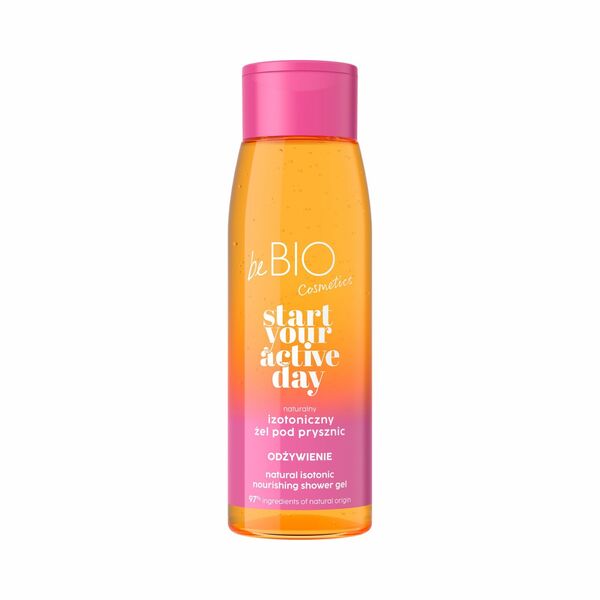 beBIO Start Your Active Day Naturalny Izotoniczny żel pod prysznic Odżywienie 400ml