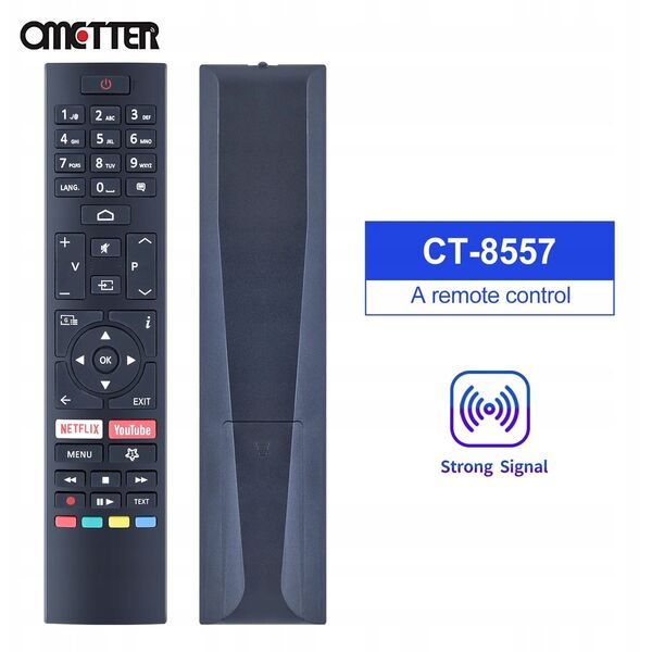 Pilot do TV HITACHI, TELEFUNKEN, TOSHIBA RC43157 Netflix,Youtube