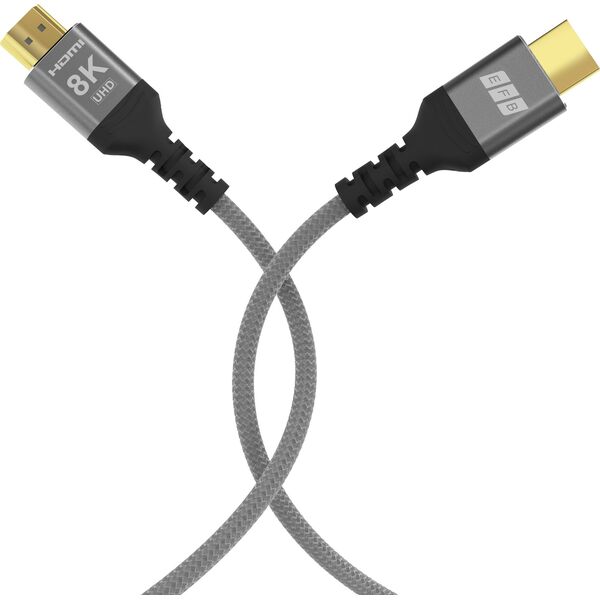 EFB Elektronik HDMI-21-00004 kabel HDMI 3 m HDMI Typu A (Standard) Czarny, Szary