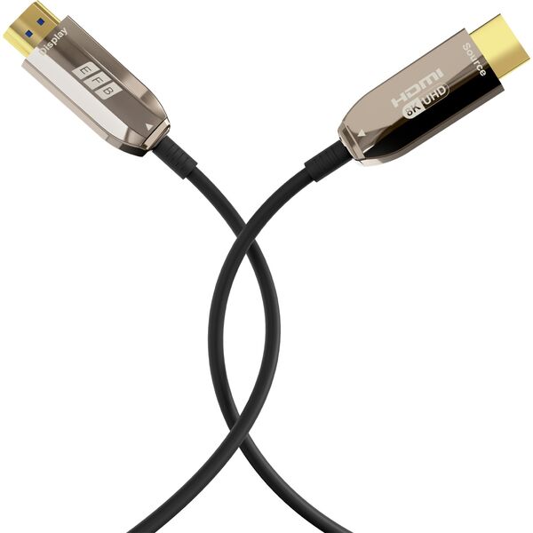 EFB Elektronik HDMI-21-00006 kabel HDMI 10 m HDMI Typu A (Standard) Czarny, Stal nierdzewna