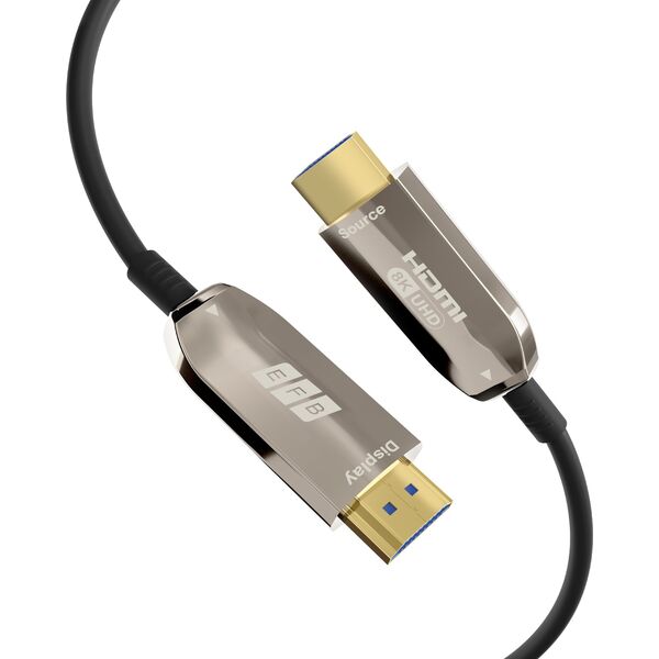 EFB Elektronik HDMI-21-00006 kabel HDMI 10 m HDMI Typu A (Standard) Czarny, Stal nierdzewna
