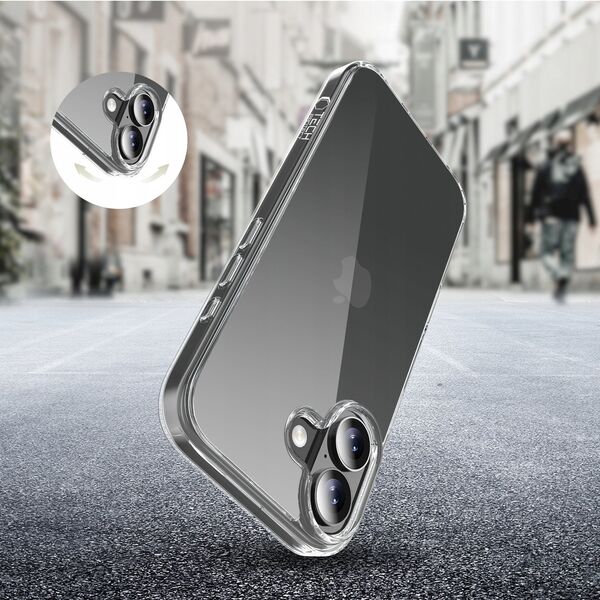 Etui Tech-Protect Flexair Hybrid do Apple iPhone 17 Clear
