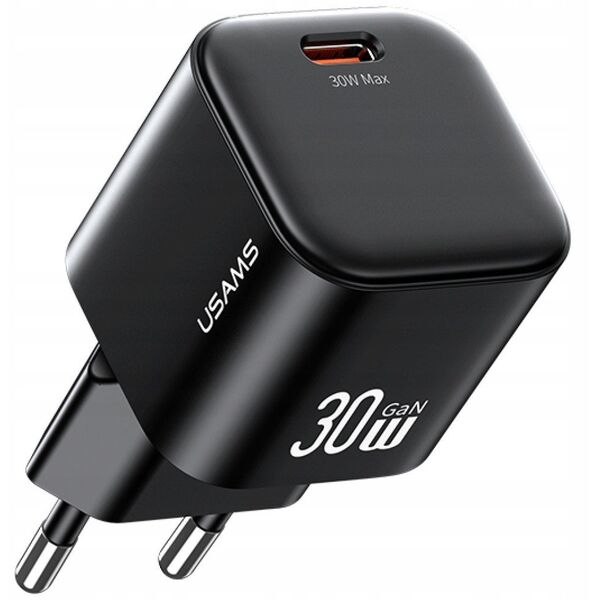 Ładowarka sieciowa USAMS JO Series CC262 30W USB-C + kabel USB-C/Lightning 1m biały