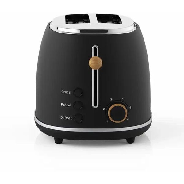 Witt Premium Wood toaster, black