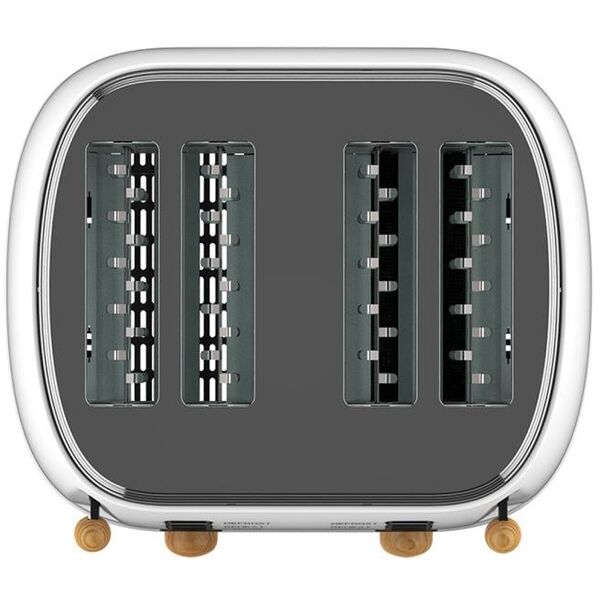 Witt Premium Wood four-slice toaster, white