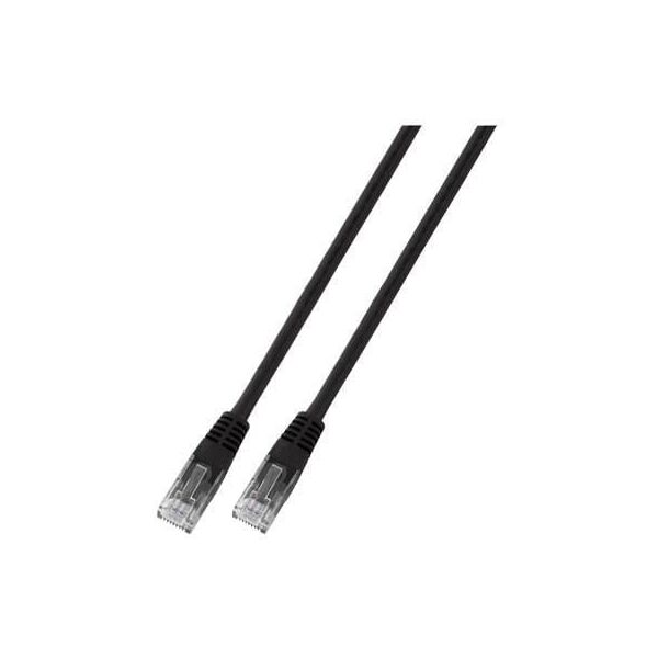 EFB Elektronik 10m Cat6 Patch kabel sieciowy Czarny U/UTP (UTP)