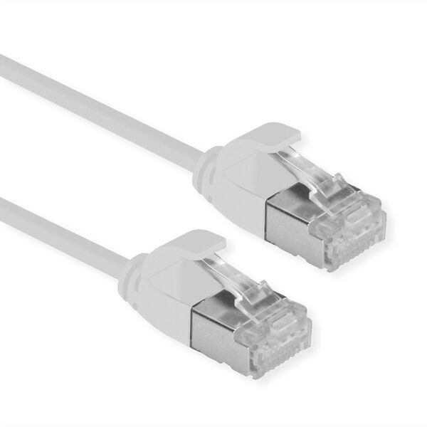 ROLINE GREEN F/UTP DataCenter Patch Cord Cat.6A (Class EA), LSOH, bardzo cienki, szary, 3 m