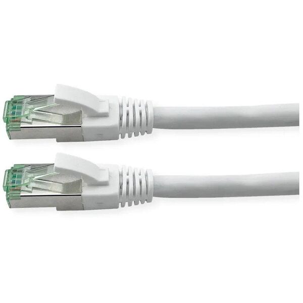 ROLINE RM S/FTP (PiMF) Patch Cord Cat.6A, biały, 0,5 m