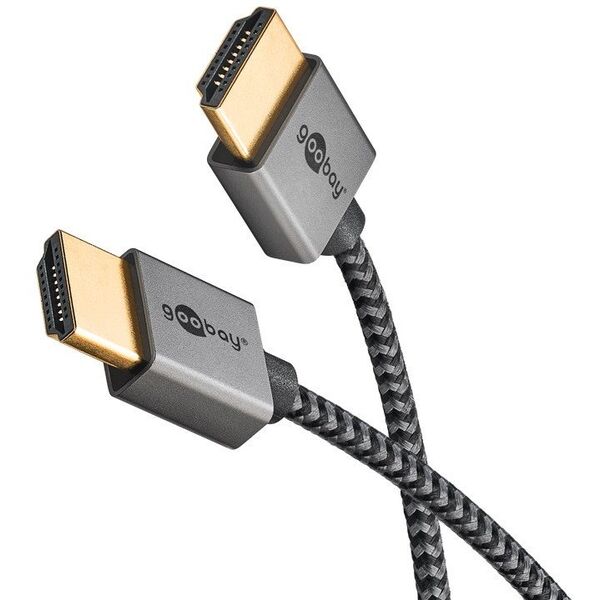 Slim przewód HDMI™ o dużej szybkości transmisji z Ethernetem - Długość kabla 0.5 m