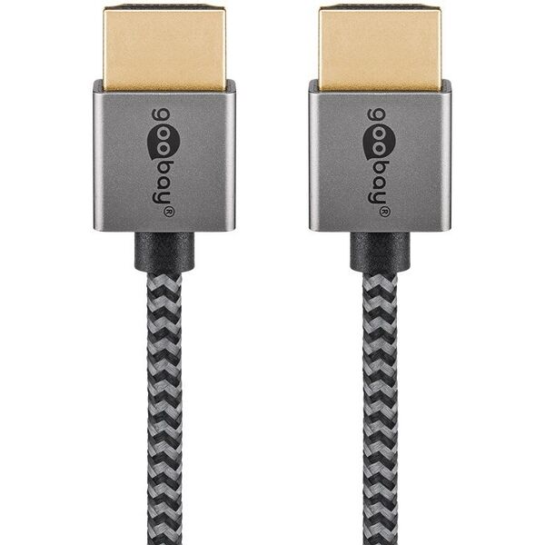 Slim przewód HDMI™ o dużej szybkości transmisji z Ethernetem - Długość kabla 0.5 m