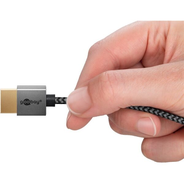 Slim przewód HDMI™ o dużej szybkości transmisji z Ethernetem - Długość kabla 3 m