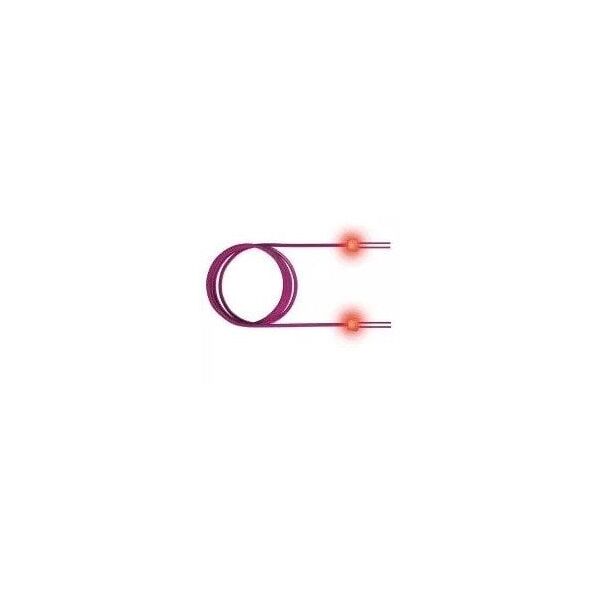 saCon światłowodowy kabel krosowy LED duplex 50/125µm OM3, SC/SC, turkusowy, 10 m
