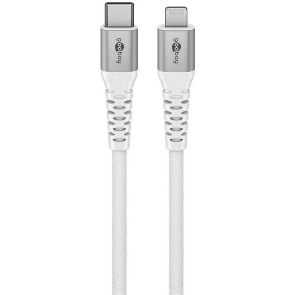 Kabel tekstylny Lightning USB-C™ z metalowymi złączami, 3 m - Długość kabla 3 m