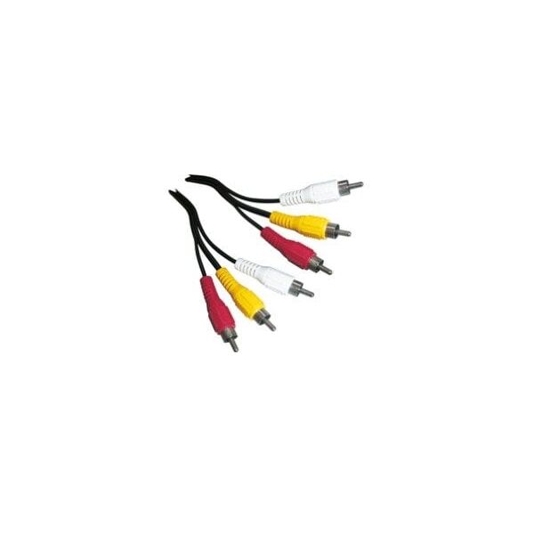 Schwaiger CIK5015 533 złącze kompozytowe 1,5 m 3 x RCA Czarny