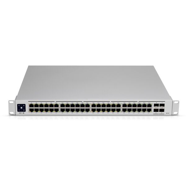 UBIQUITI USW-PRO-48-POE UniFi komutatorius, 48 x 600 W, 48 gigabito RJ45 prievadai, 4 SFP+ prievadai, PoE++