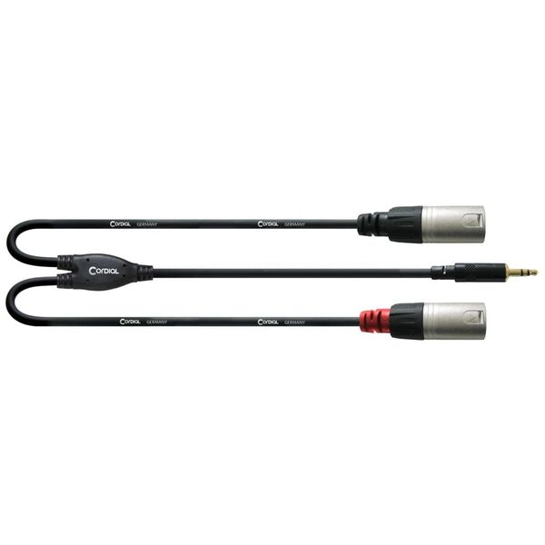 Cordial -Y-cable, 3.5mm - 2 x XLR, 3 m