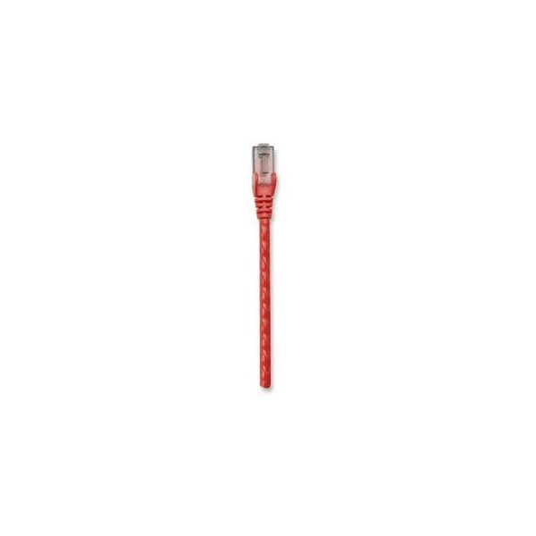 Patchcord Cat6 UTP 0,3m 100% CU czerwony