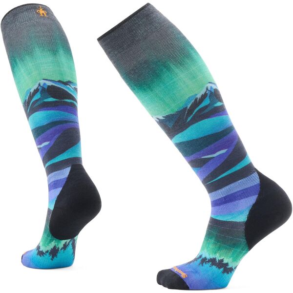 Skarpety damskie Smartwool Ski Targeted Cushion Compression Print OTC Socks - black rozmiar: s