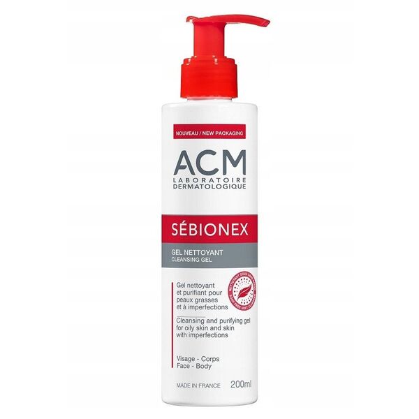 Laboratoire ACM, Sebionex, Purifying, Cleansing Gel, For Face, 200 ml For Women