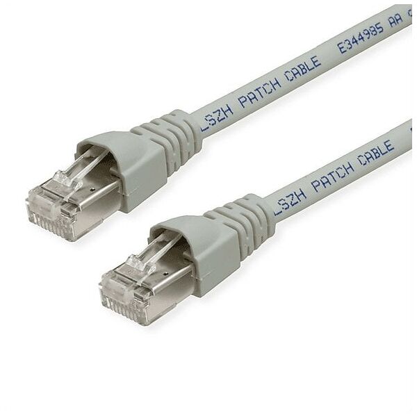 TELEGÄRTNER RJ45 Patch Cord S/FTP, Cat.6A, LSZH, szary, 8 m
