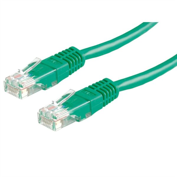 Kabel krosowy UTP, kat. 6 (klasa E), zielony, 7 m
