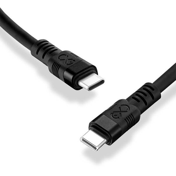 Kabel eXc Whippy Pro USB-C/USB-C 0,9m czarny - Gwarancja bezpieczeństwa. Proste raty. Bezpłatna wysyłka od 170 zł.