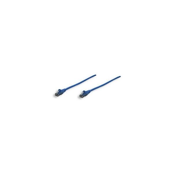 Patchcord Cat6 UTP 0,3m 100% CU niebieski