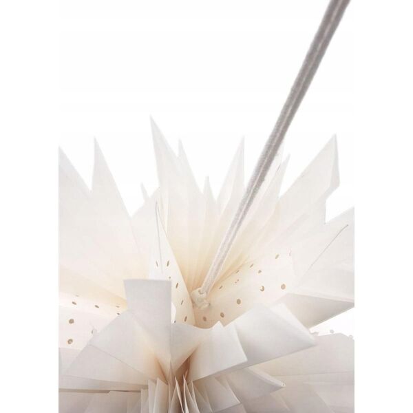 Dekoracja świąteczna Christmas Gifts GWIAZDA DEKORACYJNA PAPIEROWA 3D 50CM BIAŁA