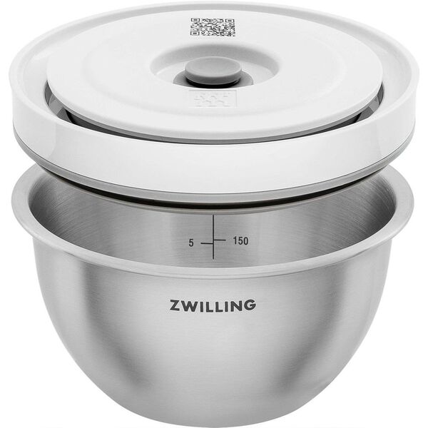 Zestaw 3 stalowych misek próżniowych z pokrywką  Zwilling Fresh &Save Trilogy