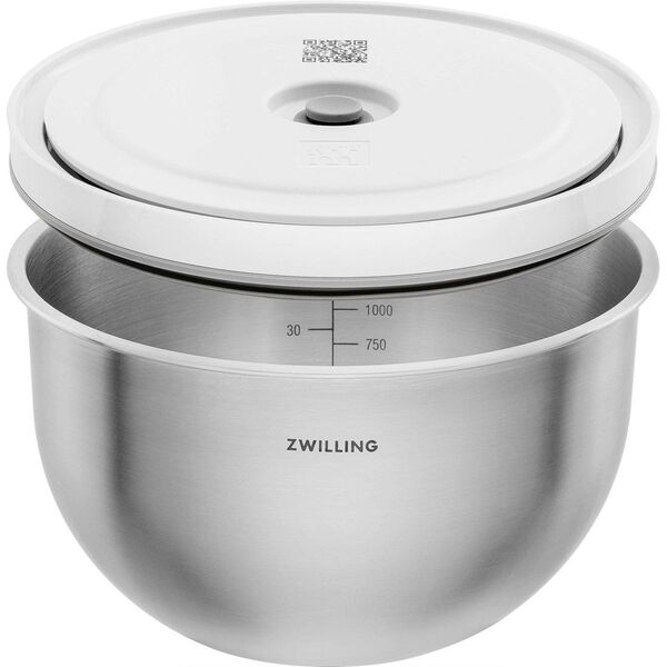 Zestaw 3 stalowych misek próżniowych z pokrywką  Zwilling Fresh &Save Trilogy