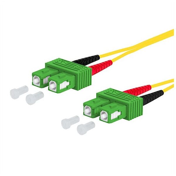 Kabel krosowy METZ CONNECT OpDAT, SC-D APC/SC-D APC OS2, 1 m
