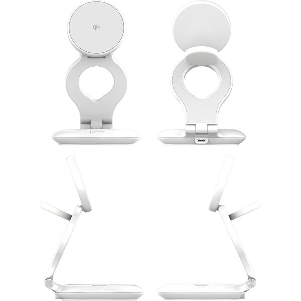 j5create JUPW3415-N ładowarka do urządzeń przenośnych Smartwatch, Słuchawki, Smartfon Biały USB Bezprzewodowe ładowanie Szybkie ładowanie Wewnętrzna