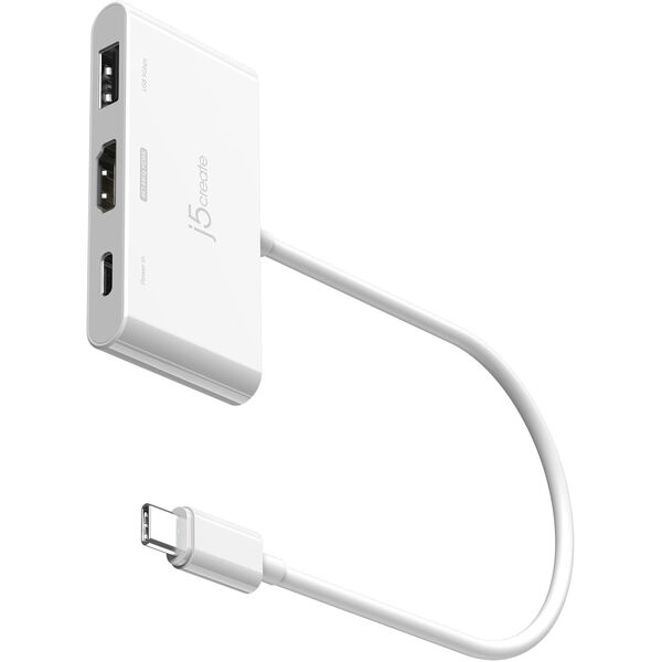 j5create JCA399-N huby i koncentratory USB 3.2 Gen 2 (3.1 Gen 2) Type-C 5000 Mbit/s Biały