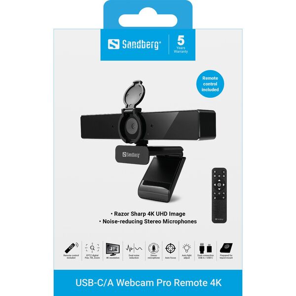 USB-C/A Webcam Pro Remote 4K