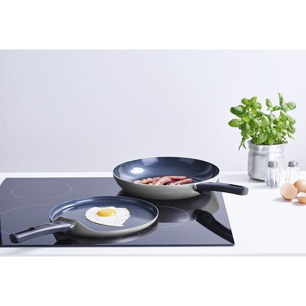 Cepšanas panna  Indu+  24 cm  Non-Stick - Light Grey  Brabantia