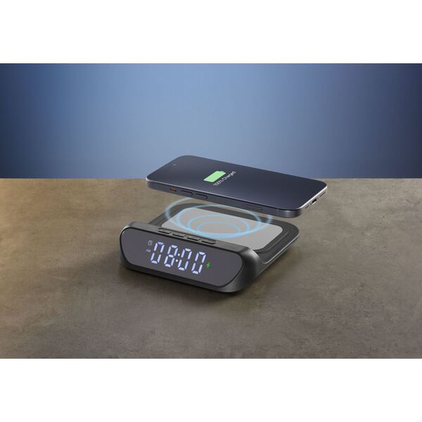 Cellularline Wireless Clock Charger Black