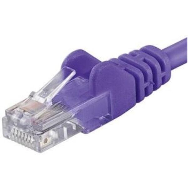 PREMIUMCORD Patch kabel UTP RJ45-RJ45 CAT5e 7m fialová