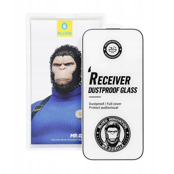 Szkło Hartowane 5D Mr. Monkey Glass - Apple iPhone 17 Pro czarny (Strong Dustproof)